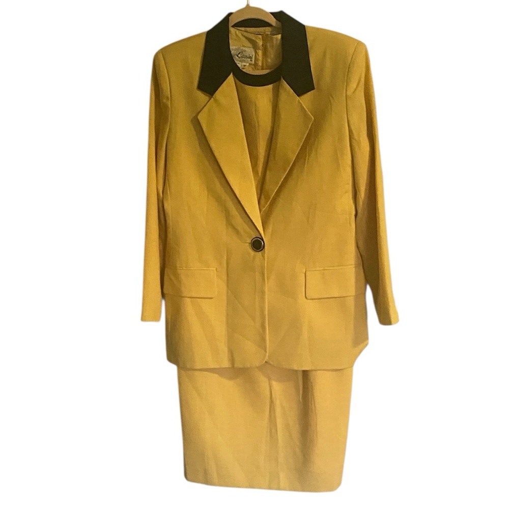 Vintage Oleg Cassini Shift Dress With Blazer Size 12 Professional EUC